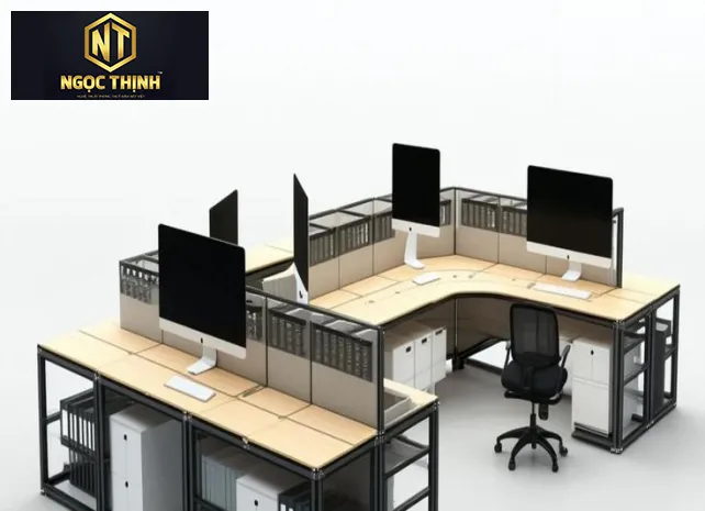 CỤM BÀN LÀM VIỆC VĂN PHÒNG - CBLVVVP12